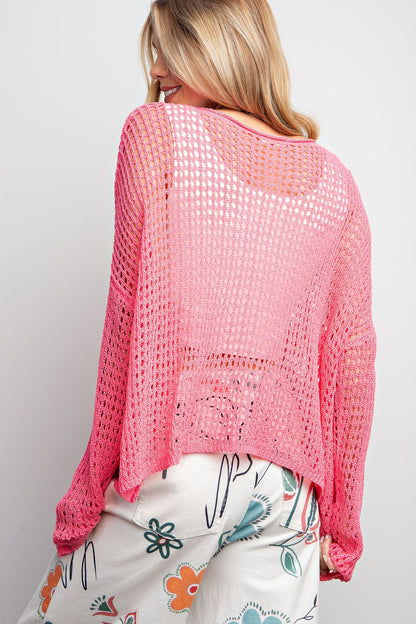 Open Knitted Sweater (2 Options)