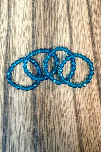 Stretchy Beaded Stack Rings