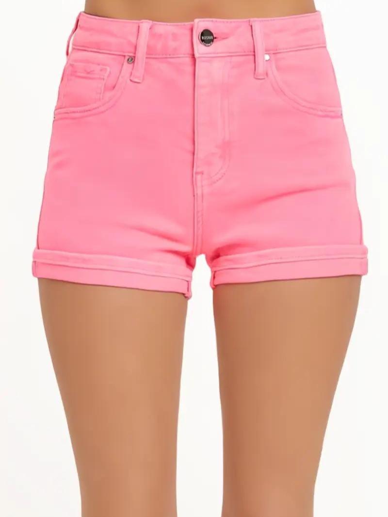 Spring Stylin' Risen High Rise Cuffed Shorts (2 Options)
