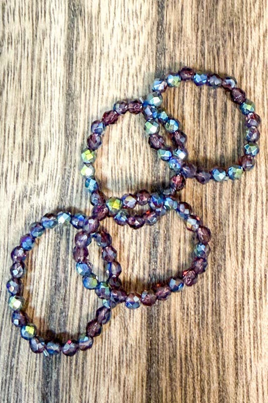 Stretchy Beaded Stack Rings