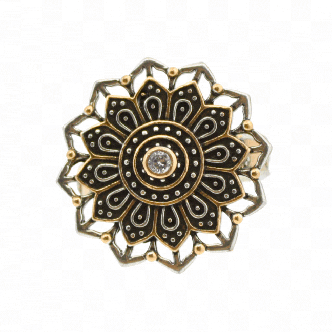 Remember Who You Are Flower Mandala Ring