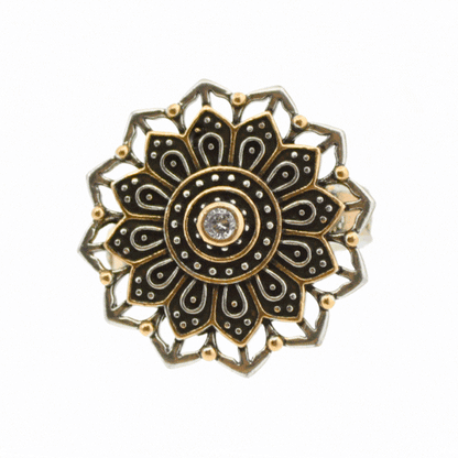 Remember Who You Are Flower Mandala Ring