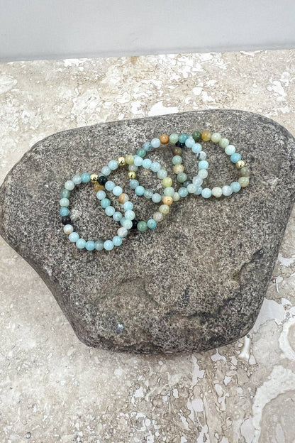 Stretchy Beaded Stack Rings