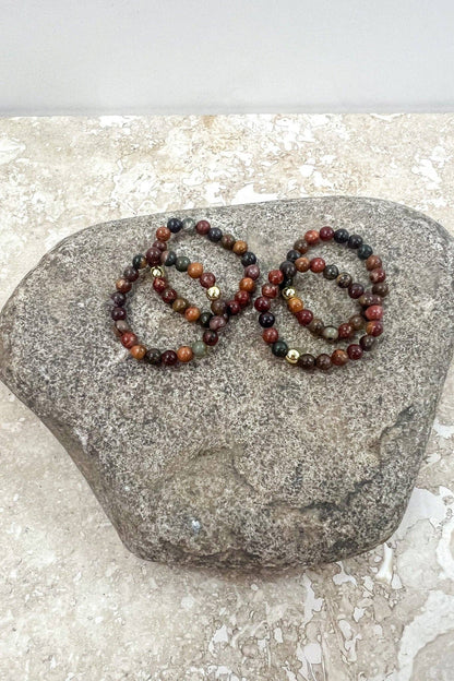 Stretchy Beaded Stack Rings